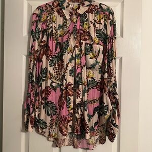 Free People Floral Print Women's Top